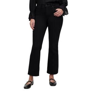 madewell plus kick out crop jeans black rinse wash nm814 women plus size 22w